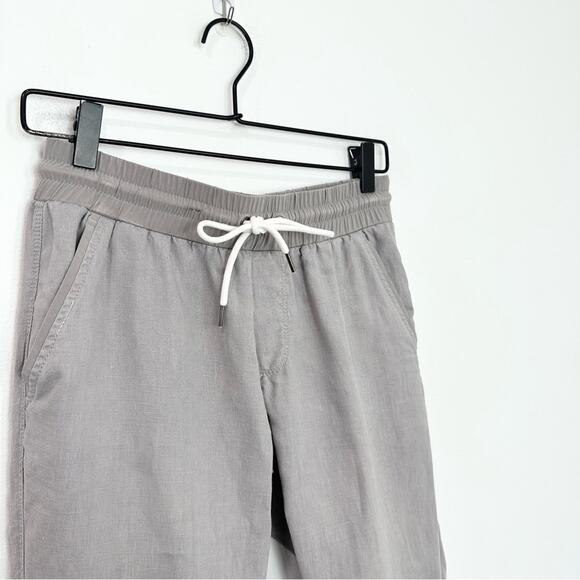 Athleta Bali Linen Ankle Pant Gray Lightweight Beach Vacation size 2 - Picture 4 of 9